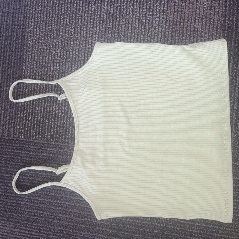 light green crop top